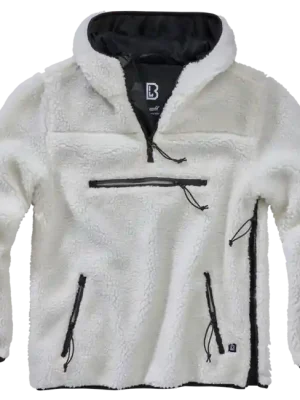 Brandit fleecový svetr Teddyfleece Worker, bílý Akce