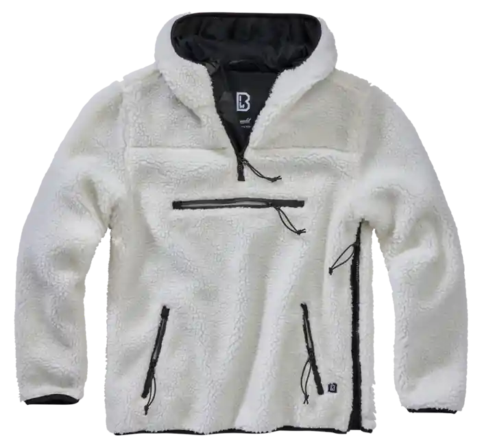 Brandit fleecový svetr Teddyfleece Worker, bílý Akce