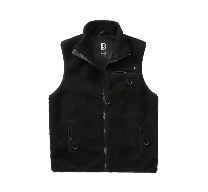 Jen Po Omezenou Doba Fleecová vesta Brandit Teddyfleece, černá