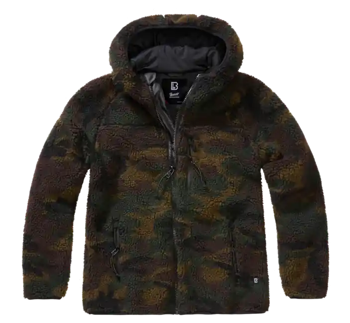 Dámská bunda Brandit Teddyfleece s kapucí, woodland Cenový Hit