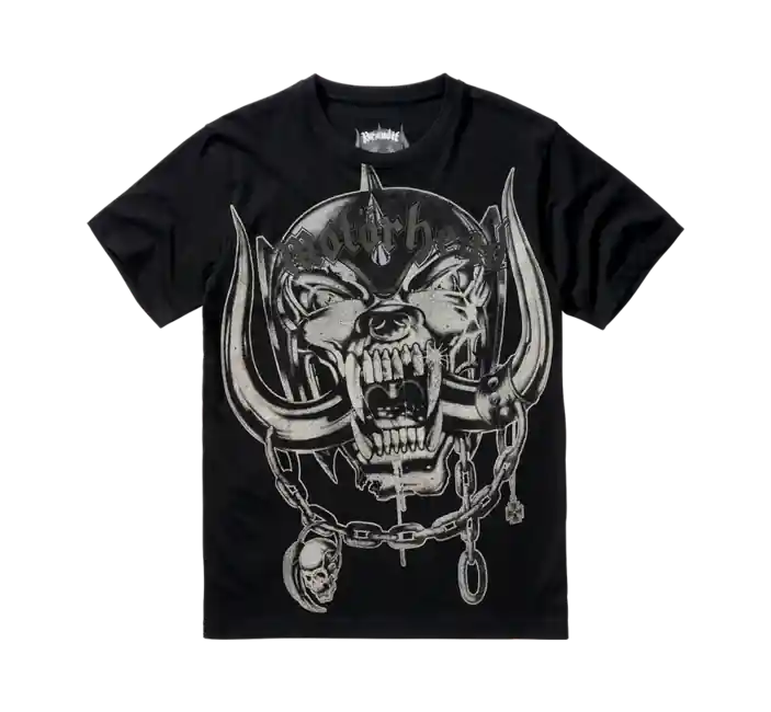 Tovární Cena Brandit Motörhead Tričko s potiskem Warpig, černá
