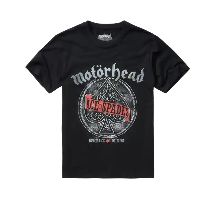 Brandit Motörhead Tričko Ace of Spade, černé Poslední Šance