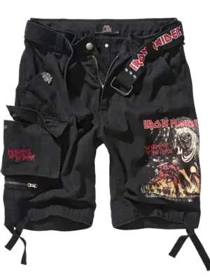 Brandit Iron Maiden Savage shorts The Number of The Beast black edition, černá barva Nejprodávanější