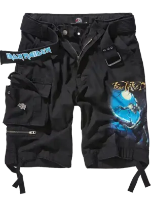 Brandit Iron Maiden Savage Shorts Fear of the Dark, černá Rychlé Dodání
