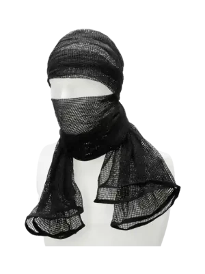 Šátek Brandit Commando Net, černý Must-Have
