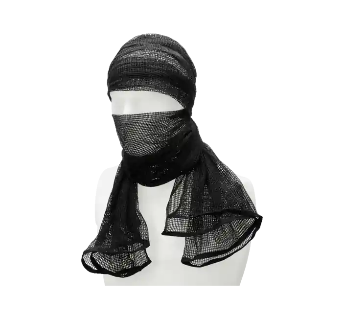Šátek Brandit Commando Net, černý Must-Have