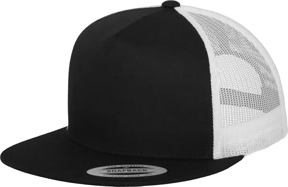 Brandit Classic Trucker dvoubarevná kšiltovka s rovným okrajem, černobílá Ihned K Objednání