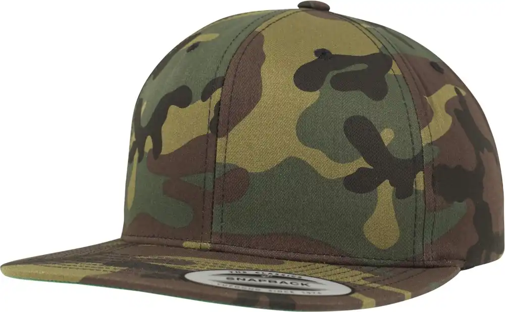 Brandit Camo Classic Snapback Cap, woodland Vrácení Zdarma