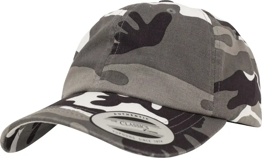 Kšiltovka Brandit Low Profile Camo se sepraným efektem, městská Značkový