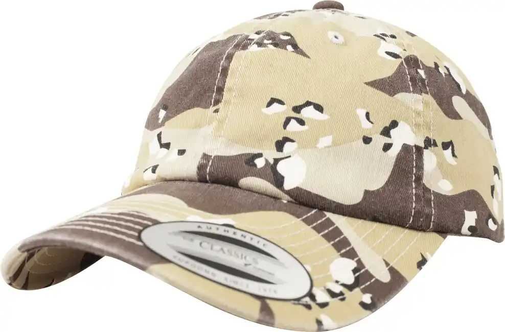 Kšiltovka Brandit Low Profile Camo se sepraným efektem, 6 barev pouště Časově Omezené