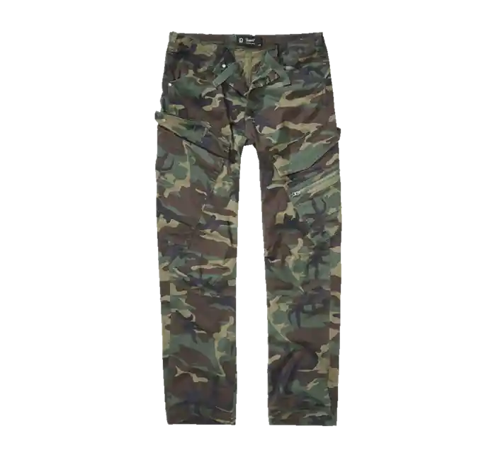 Kalhoty Brandit Adven Slim Fit, woodland Oblíbený