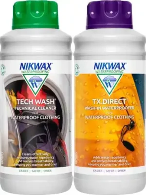 Časově Omezené Nikwax 2 ks sada Twin Tech Wash / TX.Direct Wash-In 1l