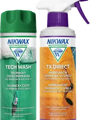 Nikwax 2 ks sada Twin Tech Wash / TX.Direct Spray-On 300ml Akce