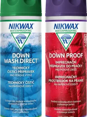 Nikwax 2 ks sada Twin Down Wash.Direct / Down Proof 300 ml Omezená Nabídka