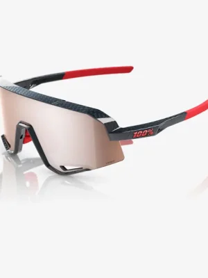 Sluneční brýle 100% Slendale, lesklá karbonová vlákna - HiPER Crimson Silver Mirror Finální Výprodej