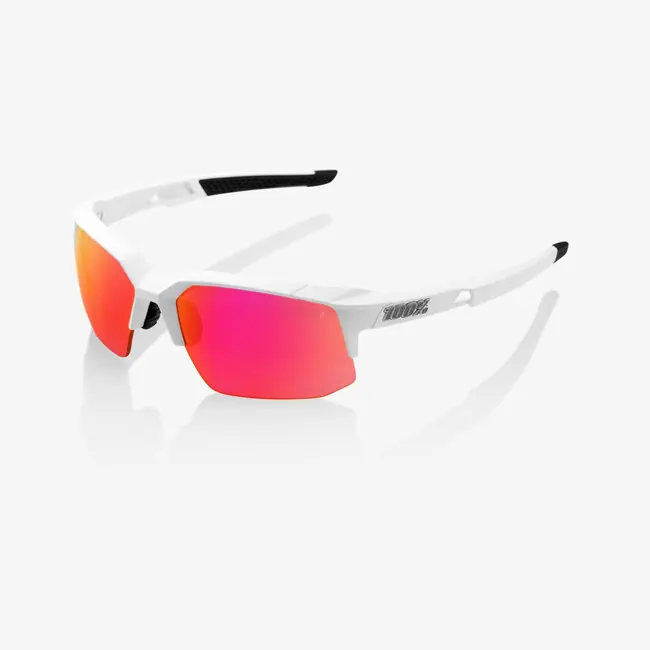 100% Speedcoupe Sluneční brýle - Soft Tact Off White - Purple Multilayer Mirror Lens Must-Have