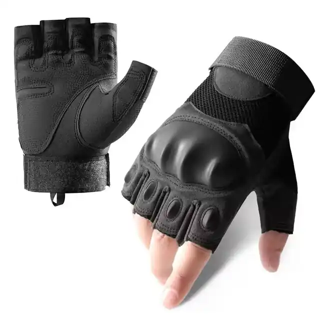 DRAGOWA TACTICAL Taktické rukavice Alfa krátké, černé Levný