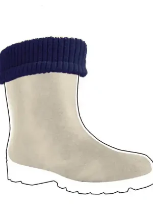 Finální Výprodej Demar Zateplená vložka do bot Young 2 Fur, námořnická modrá