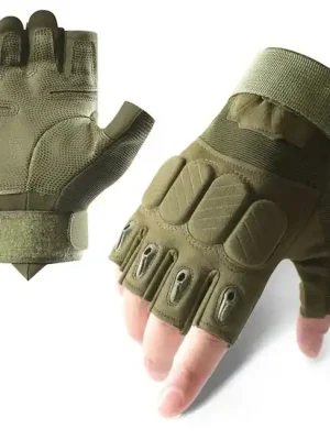 DRAGOWA TACTICAL Taktické rukavice Storm short, zelené Nejlepší Volba