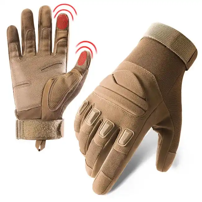 Sezónní Sleva DRAGOWA TACTICAL Taktické rukavice Yankee, khaki barva