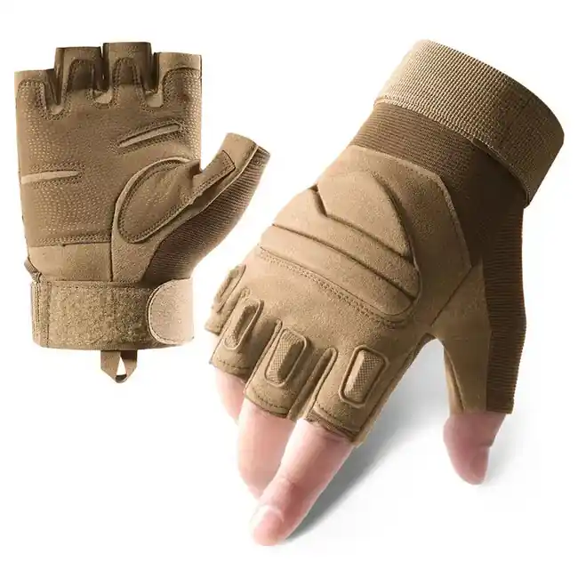 DRAGOWA TACTICAL Yankee krátké taktické rukavice, khaki barva Omezená Nabídka