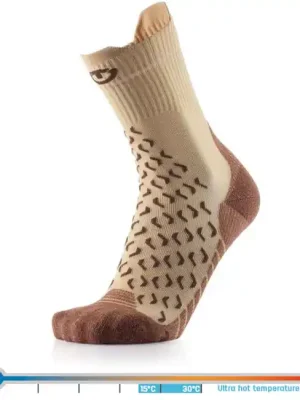 Must-Have Vysoké ponožky Therm-ic, béžová/hnědá