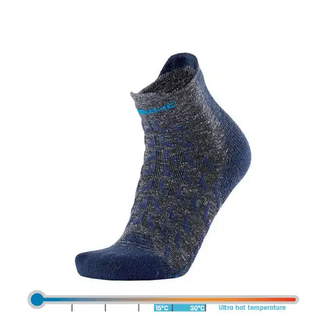 Nakupujte Hned Kotníkové ponožky Therm-ic, šedá/navy blue