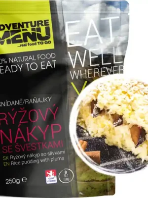 Adventure menu Rýžový nákyp se švestkami, 250g Kup Teď
