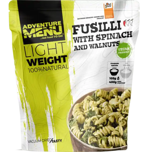Adventure menu Fusilli se špenátem a vlašskými ořechy, 600g Kup Teď