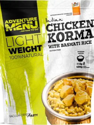 Adventure menu Kuře Korma s rýží basmati, 600g Cenově Výhodný