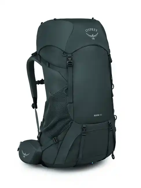 Sezónní Sleva Turistický batoh OSPREY ROOK 65, dark charcoal/silver lining