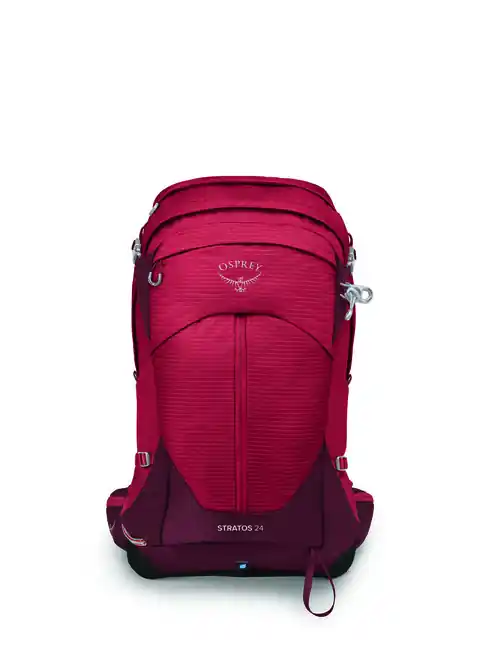 Vrácení Zdarma Turistický batoh OSPREY STRATOS 24, poinsettia red