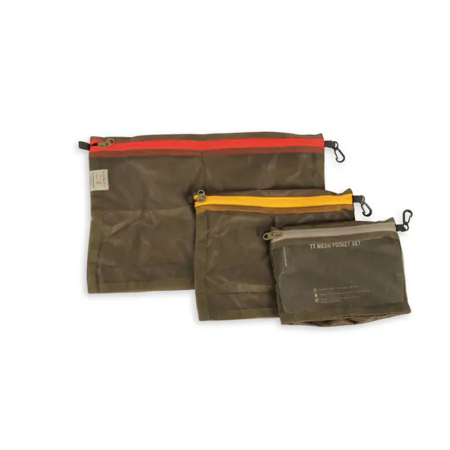 Tasmanian Tiger Sada kapes Mesh Pocket Set, olivová barva Vysoce Kvalitní