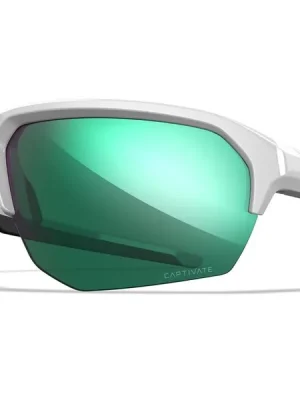 Wiley X Sluneční brýle Jakl, Captivate Polarized Green Mirror/ Polished White Cenový Hit