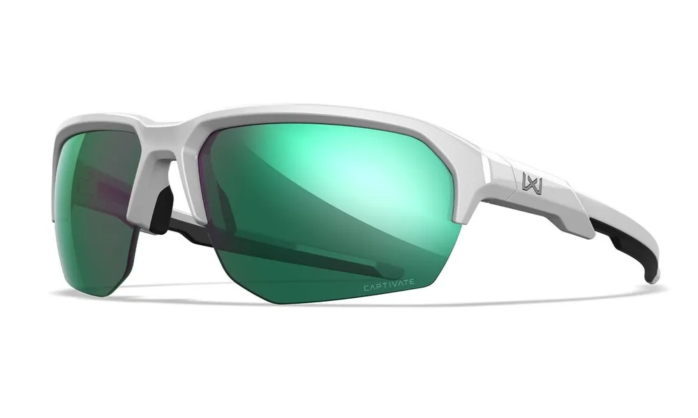 Wiley X Sluneční brýle Jakl, Captivate Polarized Green Mirror/ Polished White Cenový Hit