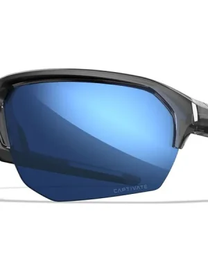 Wiley X Sluneční brýle Jakl, Captivate Polarized Blue Mirror/Gloss Crystal Grey Bezpečná Platba