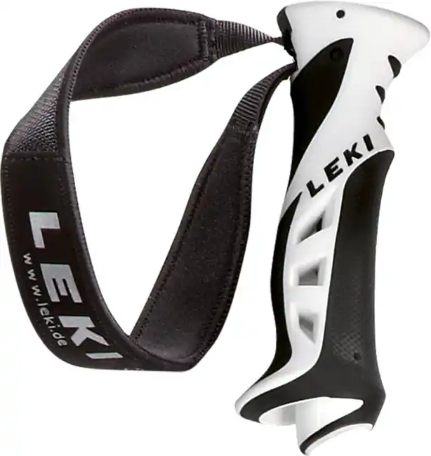 LEKI Rukojeti PAS-V2 Soft s poutkem LSS-N 16 mm, bílá/černá Akční Nabídka