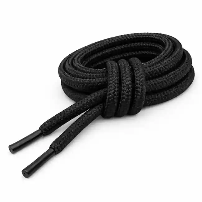 WARAGOD Šnúrky do topánok Warstrap Round, černá Hit Sezóny