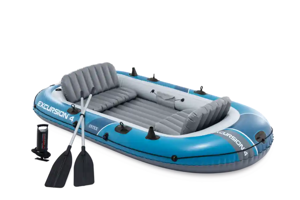 Intex Excursion™ 4 Boat Nafukovací člun Vrácení Zdarma