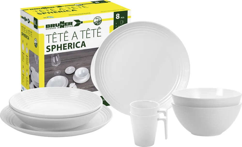 Brunner Sada kuchyňského nádobí Spherica 8 ks, bílá Tovární Cena