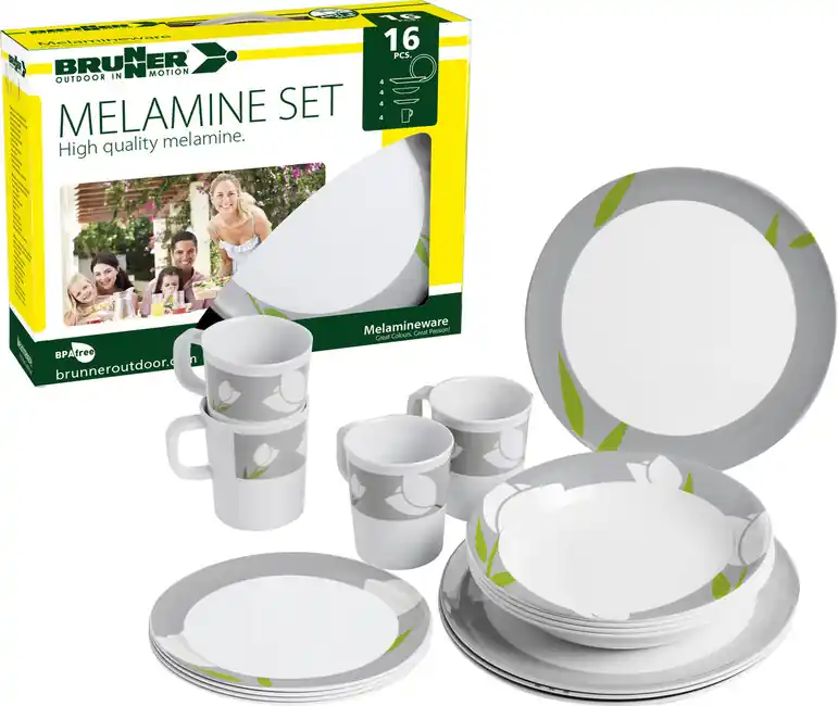 Horká Nabídka Brunner Sada kuchyňského nádobí Melamine Set Tulip, bílá