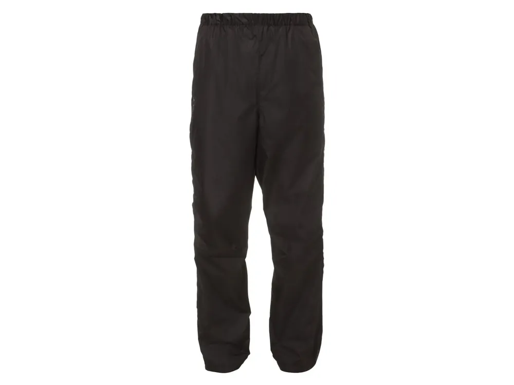 Vaude Men‘s Fluid Full-zip Pants II, Black - pánské nepromokavé kalhoty Speciální Cena