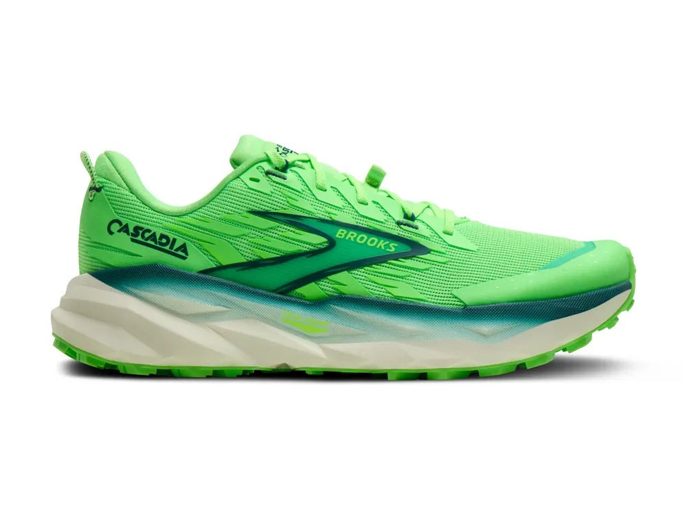 Brooks Cascadia 19 M, Gecko/Atlantic Deep/Bluewash - pánské krosovky Rychlé Dodání