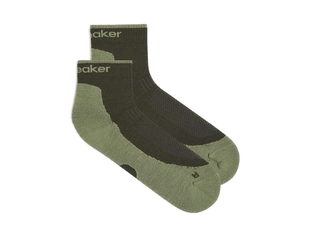 Must-Have Icebreaker Mens Merino Hike+ Light Mini, Dk Loden/Lichen