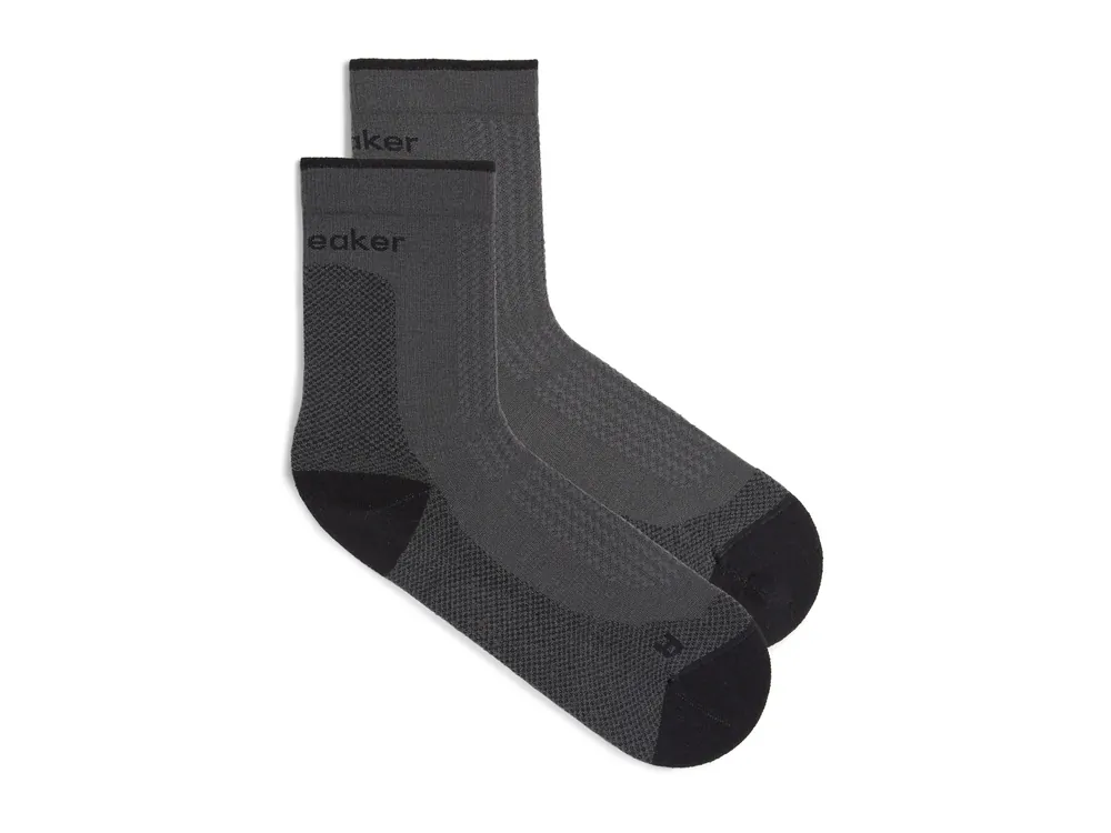 Zlevněný Icebreaker Wmns Hike+ Ultralight Quarter, Obsidian/Black - dámské ponožky