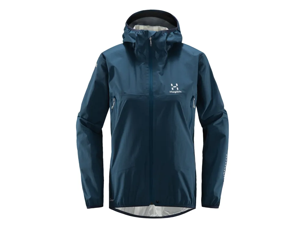 Akční Cena Haglöfs L.I.M Proof Jacket Women, Dark Ocean - minimalistická nepromok bunda