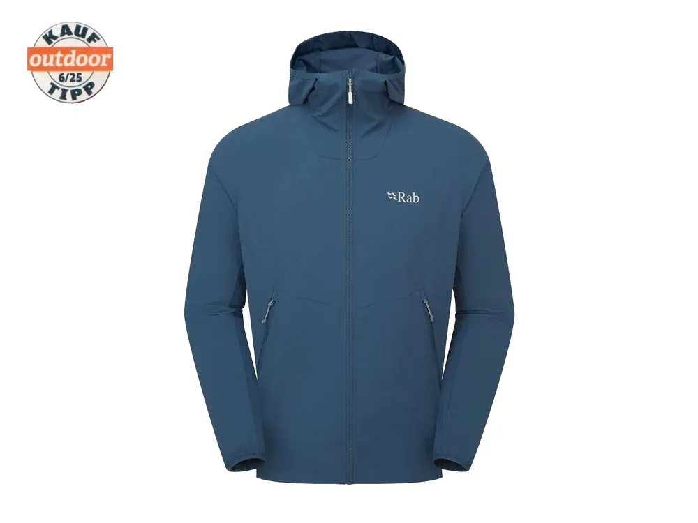 Rab Borealis Hooded Jacket, tempest blue - pánská softshellová bunda Přímo Od Výrobce