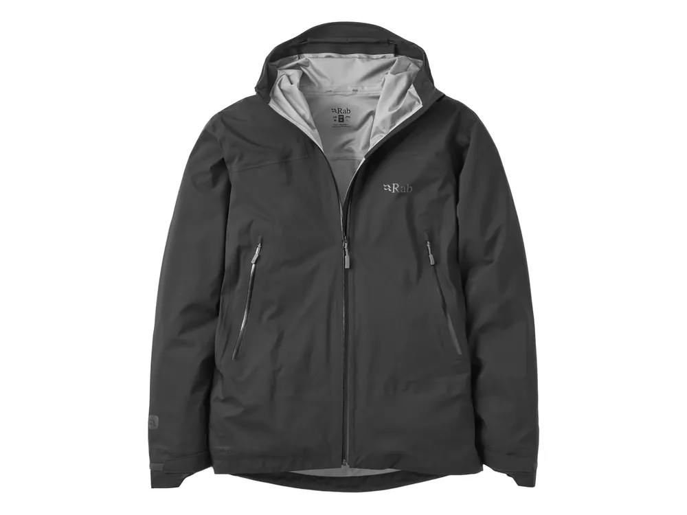 Rab Firewall Light Jacket, black - sbalitelná nepromokavá bunda Ověřený