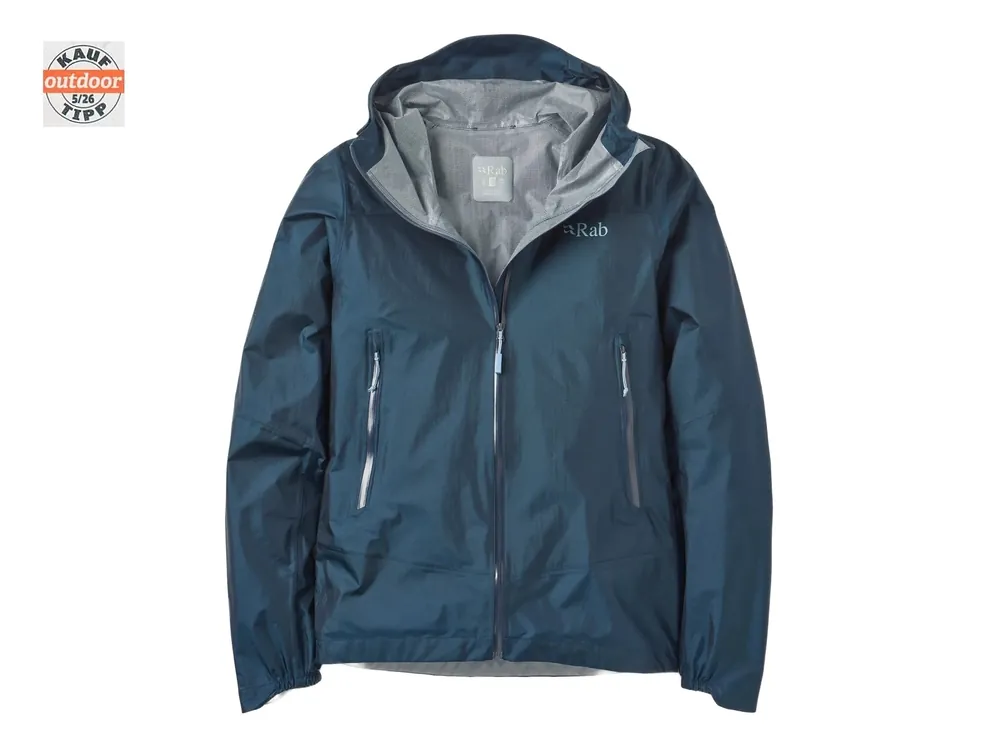 Časově Omezené Rab Wmns Phantom Mountain Jacket, tempest blue - nepromok běžecká bunda