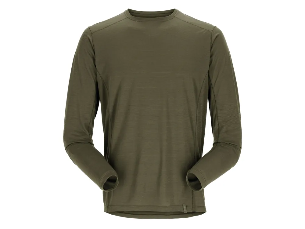 Rab Syncrino Base LS Tee, olive (olive) - pánské funkční triko Nová Kolekce